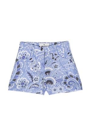 shorts in cotone blu ETRO KIDS | GU6B49P0417654AV